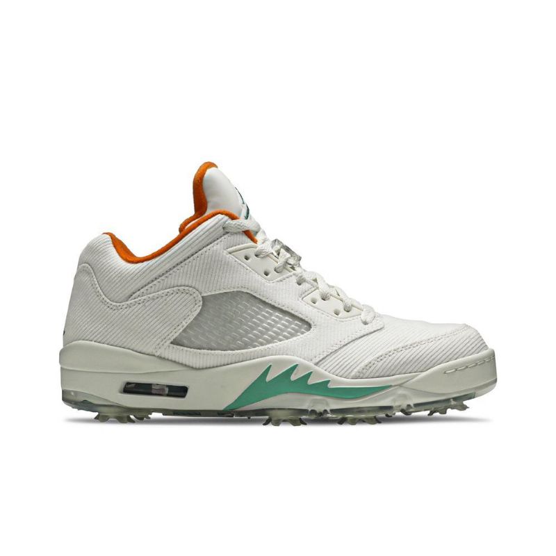 Air Jordan 5 Low Golf Nrg Hvid Orange Grøn Sko Herre
