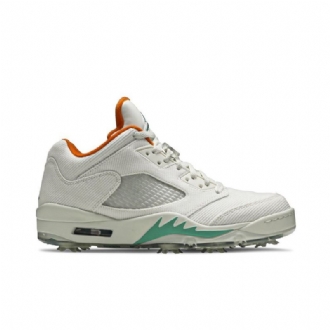 Air Jordan 5 Low Golf Nrg Hvid Orange Grøn Sko Herre