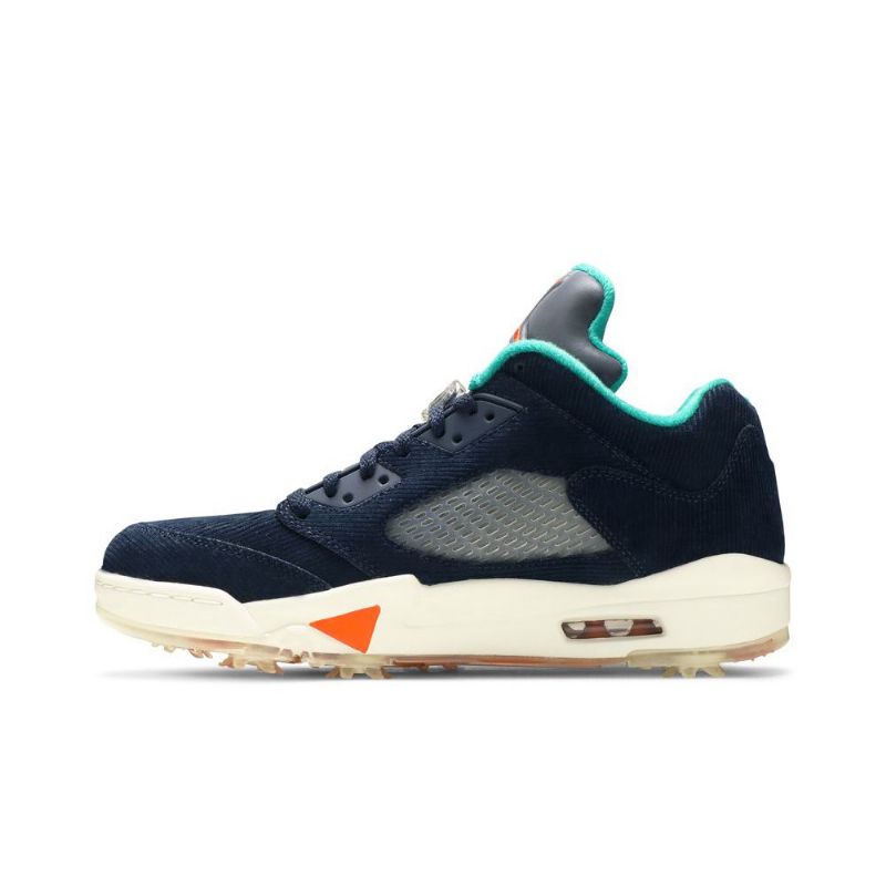 Air Jordan 5 Low Golf Nrg Marineblå Sølv Blå Sko Herre