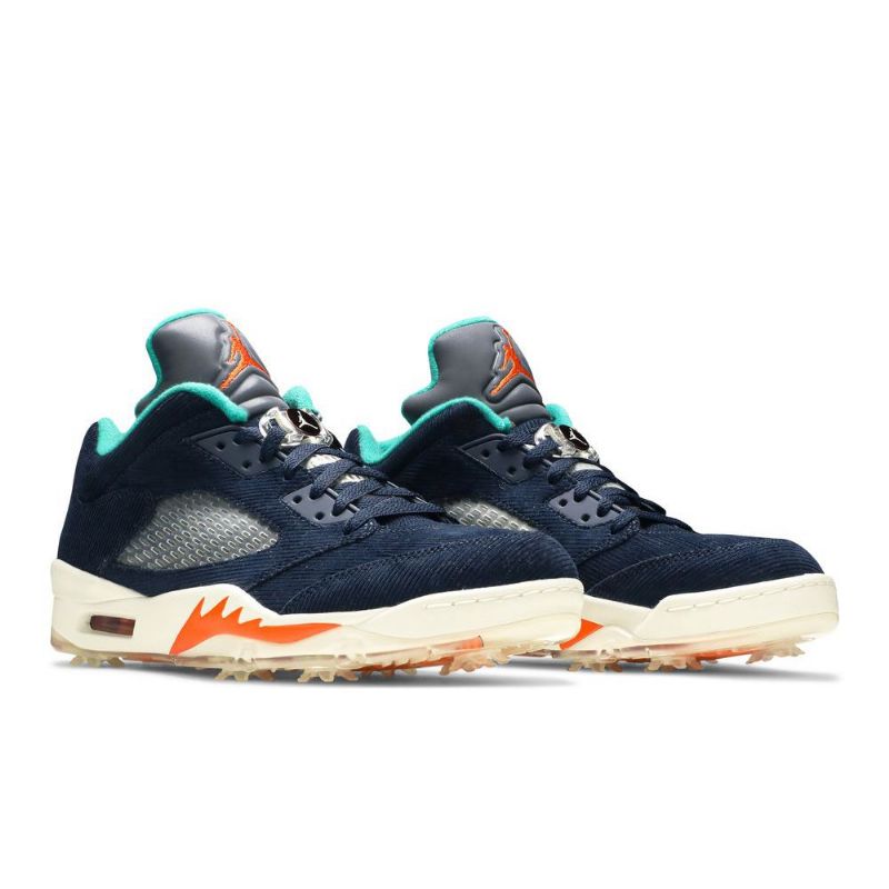 Air Jordan 5 Low Golf Nrg Marineblå Sølv Blå Sko Herre