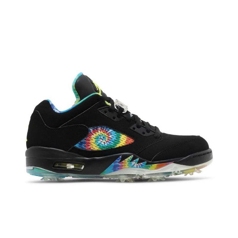 Air Jordan 5 Low Golf Sort Flerfarvede Sko Herre