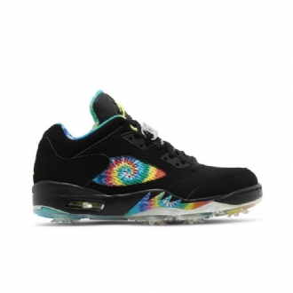 Air Jordan 5 Low Golf Sort Flerfarvede Sko Herre