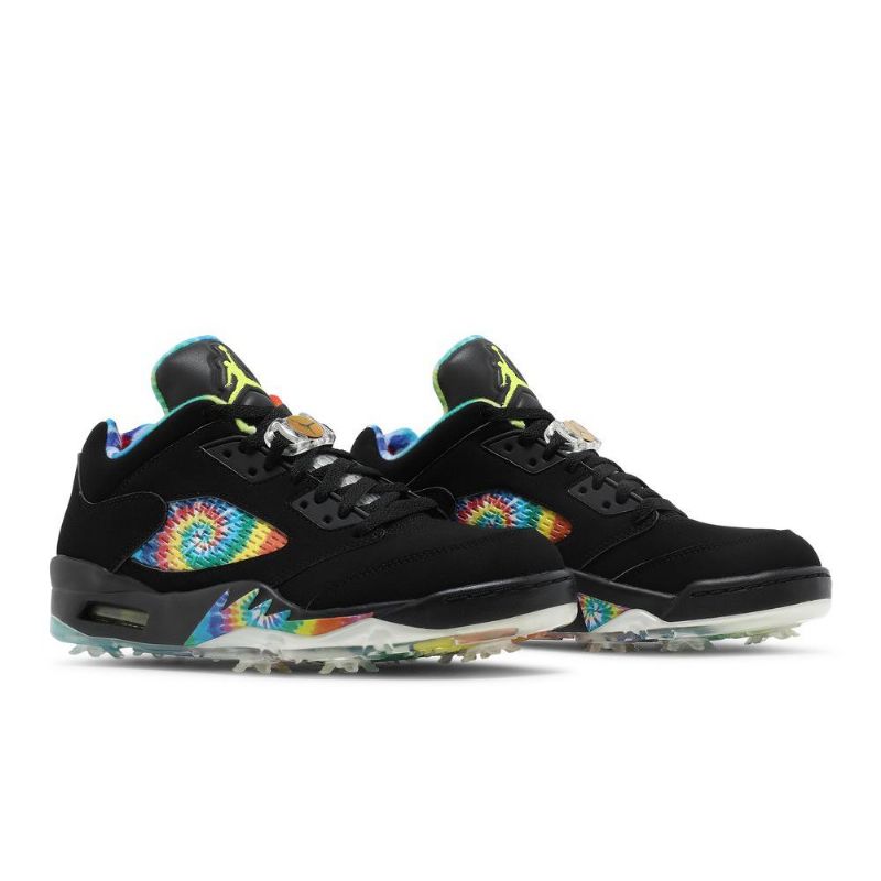 Air Jordan 5 Low Golf Sort Flerfarvede Sko Herre
