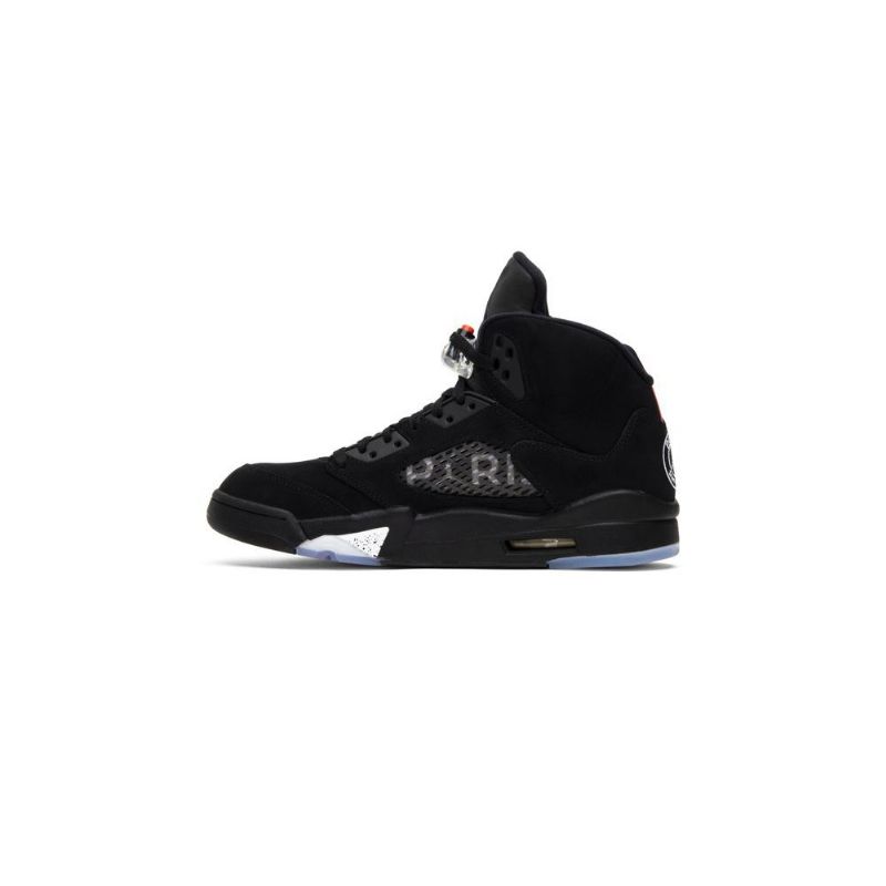 Air Jordan 5 Paris Saint-germain Retro Sort Rød Hvid Sko Herre