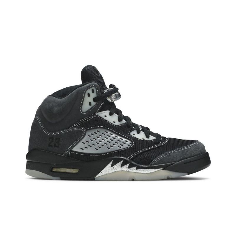 Air Jordan 5 Retro Grå Sort Sko Herre