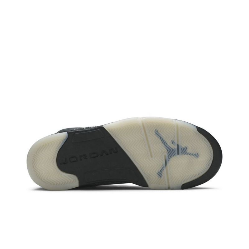 Air Jordan 5 Retro Grå Sort Sko Herre