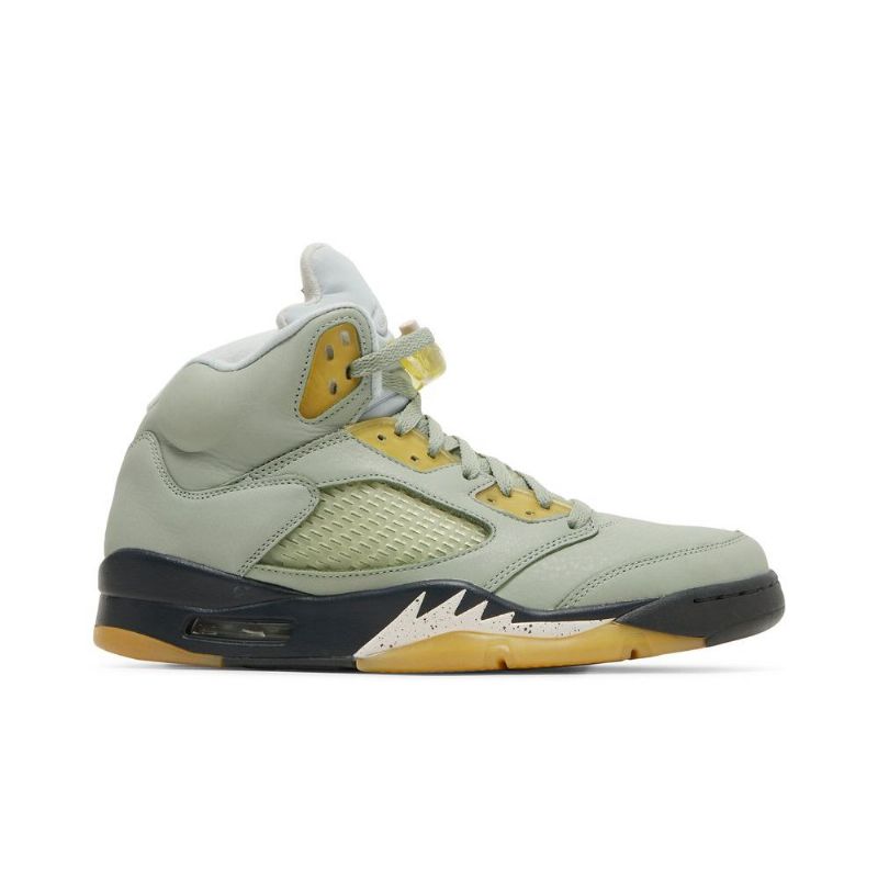 Air Jordan 5 Retro Grøn Gul Sko Herre