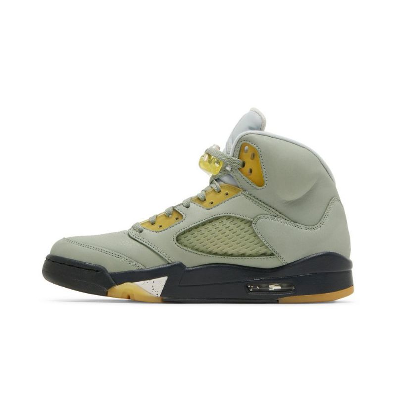 Air Jordan 5 Retro Grøn Gul Sko Herre