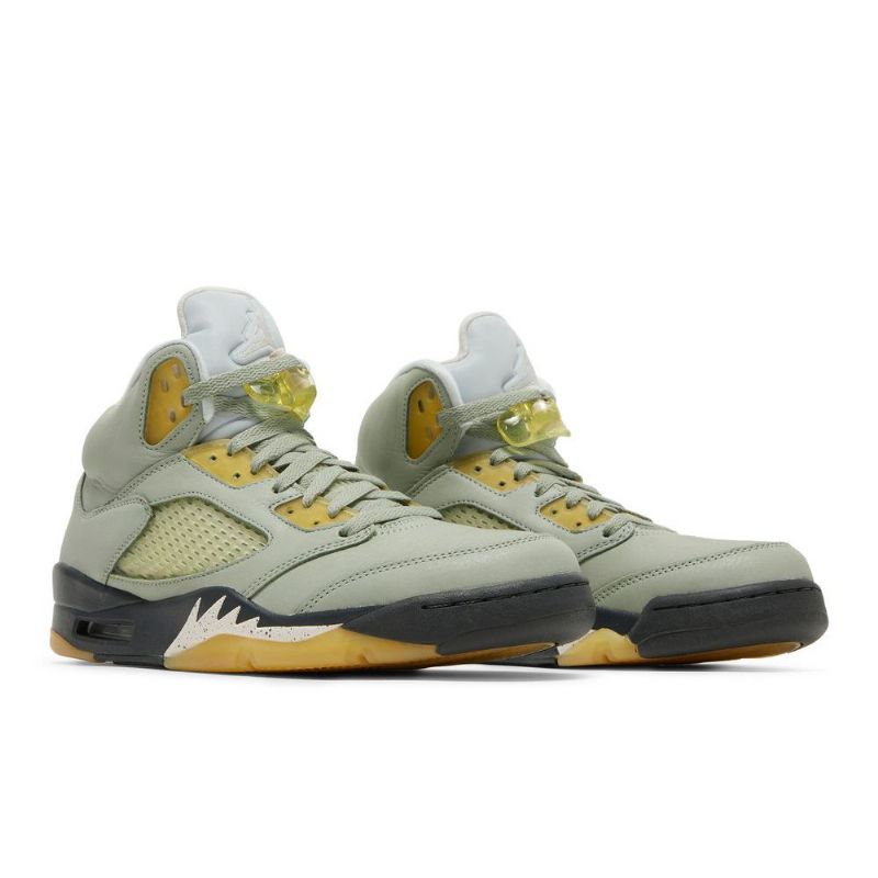 Air Jordan 5 Retro Grøn Gul Sko Herre
