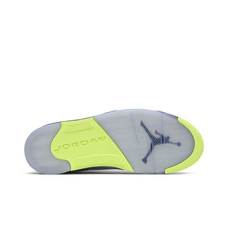 Air Jordan 5 Retro Hvid Lilla Sort Sko Herre
