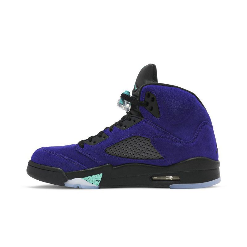 Air Jordan 5 Retro Lilla Sort Turkis Sko Herre
