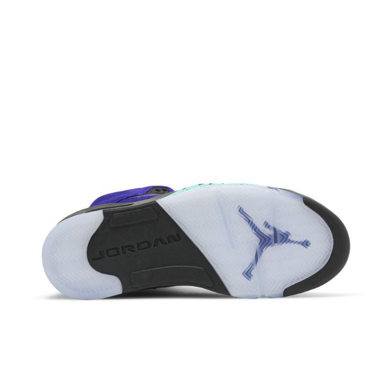Air Jordan 5 Retro Lilla Sort Turkis Sko Herre