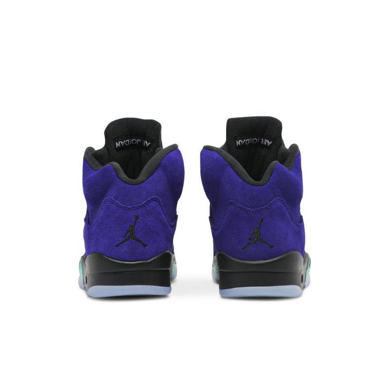 Air Jordan 5 Retro Lilla Sort Turkis Sko Herre