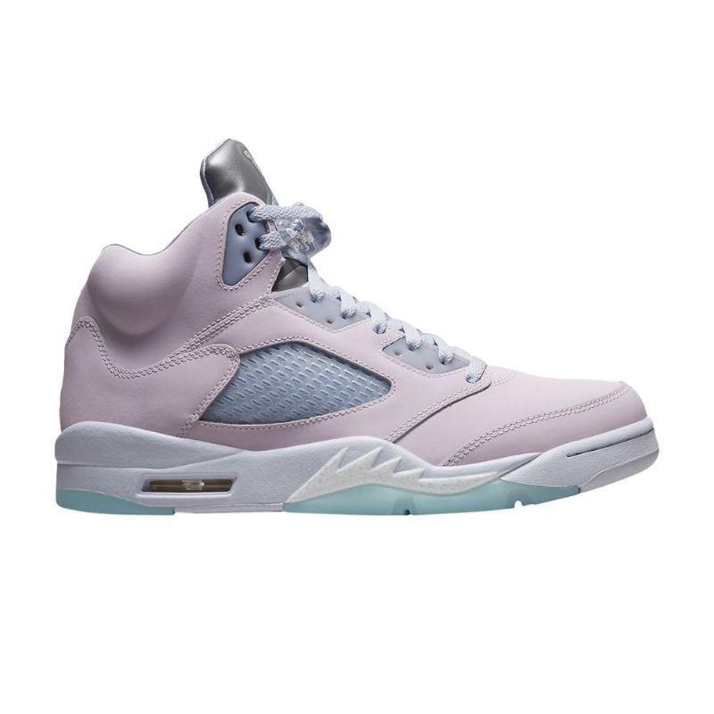 Air Jordan 5 Retro Lyserød Grå Sølv Sko Herre