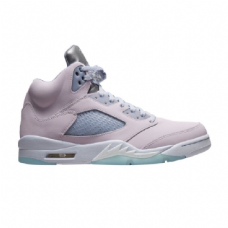 Air Jordan 5 Retro Lyserød Grå Sølv Sko Herre