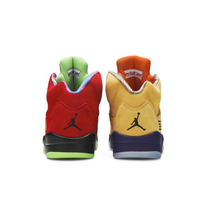 Air Jordan 5 Retro Se Gul Rød Grå Lilla Sko Herre