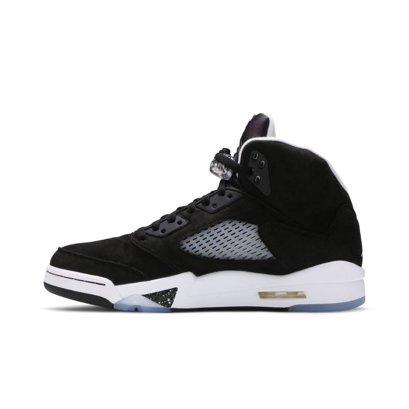 Air Jordan 5 Retro Sort Grå Hvid Sko Herre