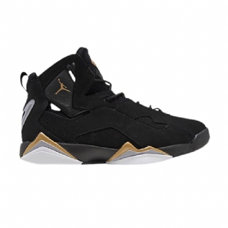 Air Jordan True Flight Sort Guld Grå Hvid Sko Herre