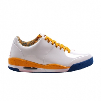 Air Jordan 23 Classic Hvid Guld Marineblå Sko Herre