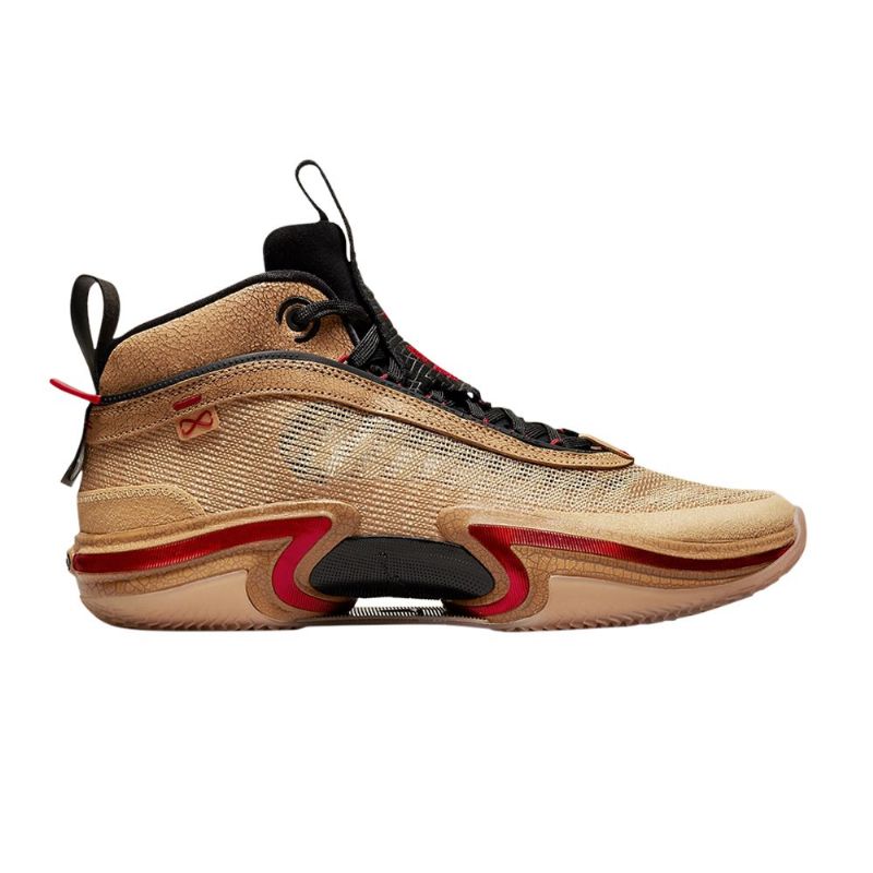Air Jordan 36 Rui Hachimura Brun Sort Rød Sko Herre