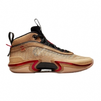 Air Jordan 36 Rui Hachimura Brun Sort Rød Sko Herre