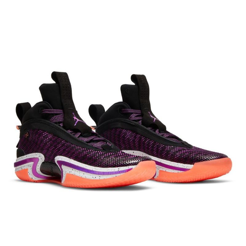 Air Jordan 36 Sort Lilla Hvid Lyserød Sko Herre