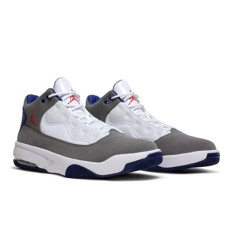 Air Jordan Max Aura 2 Grå Hvid Blå Rød Sko Herre
