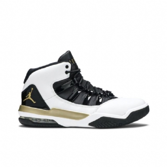 Air Jordan Max Aura Hvid Sort Guld Sko Herre