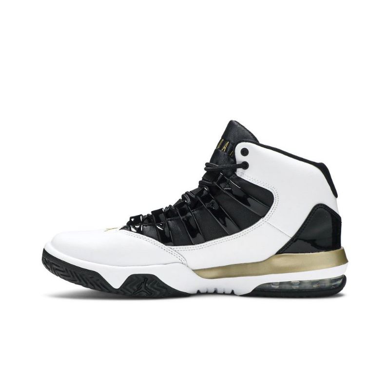 Air Jordan Max Aura Hvid Sort Guld Sko Herre