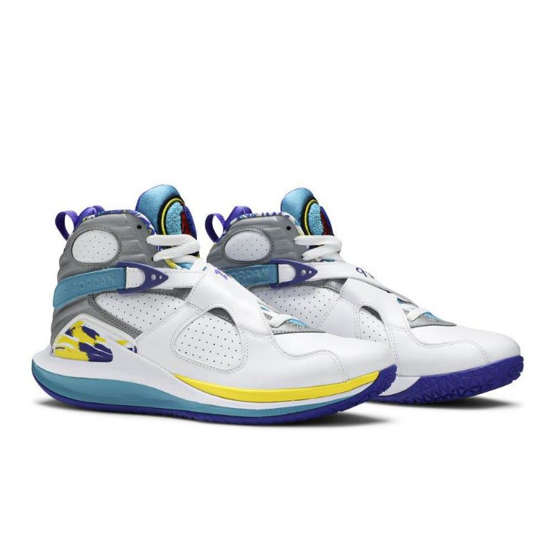 Air Jordan 8 Nikecourt Air Zoom Zero Hvid Blå Grå Sko Dame