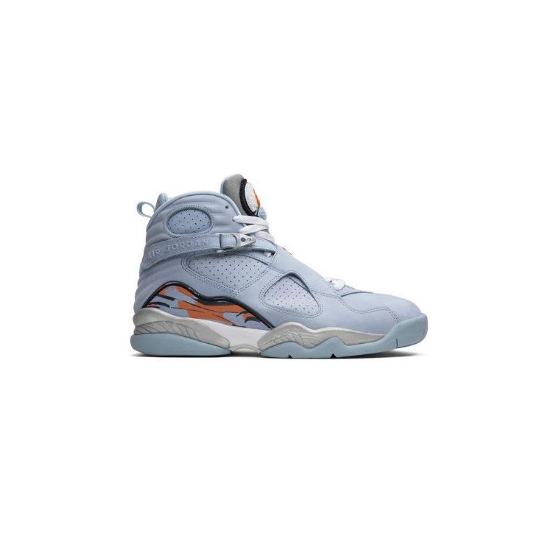 Air Jordan 8 Retro Blå Orange Sko Dame