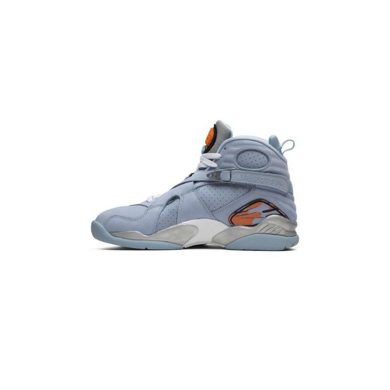 Air Jordan 8 Retro Blå Orange Sko Dame