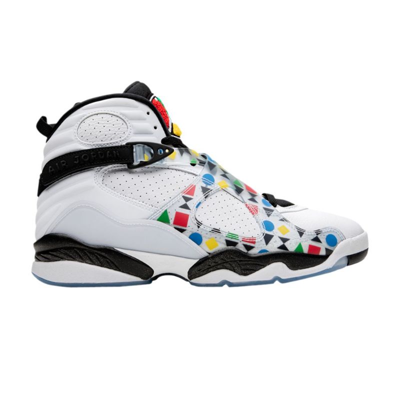Air Jordan 8 Retro Hvid Sort Flerfarvede Sko Herre