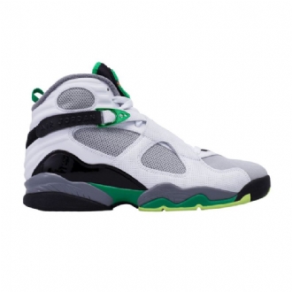 Air Jordan 8 Retro Pe Hvid Grå Sort Grøn Sko Herre