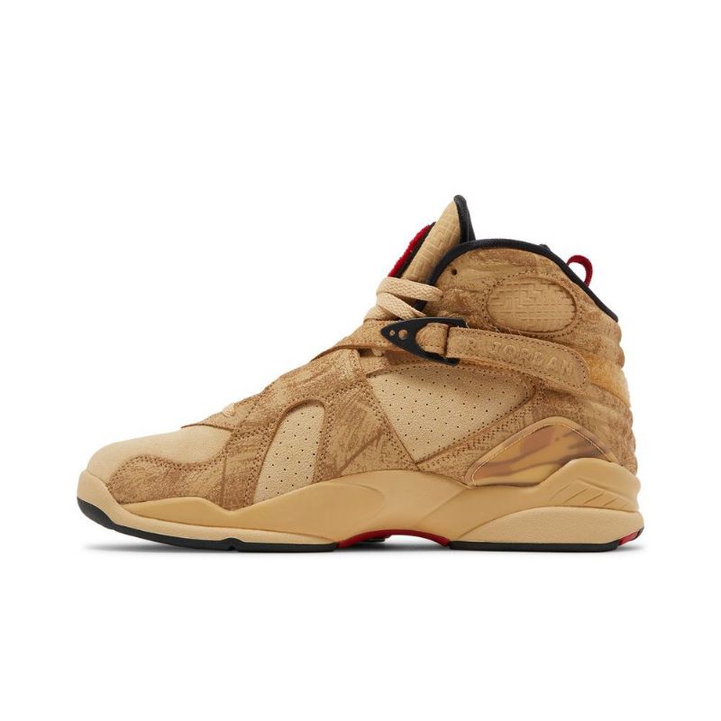 Air Jordan 8 Rui Hachimura Retro Se Brun Rød Sort Sko Herre