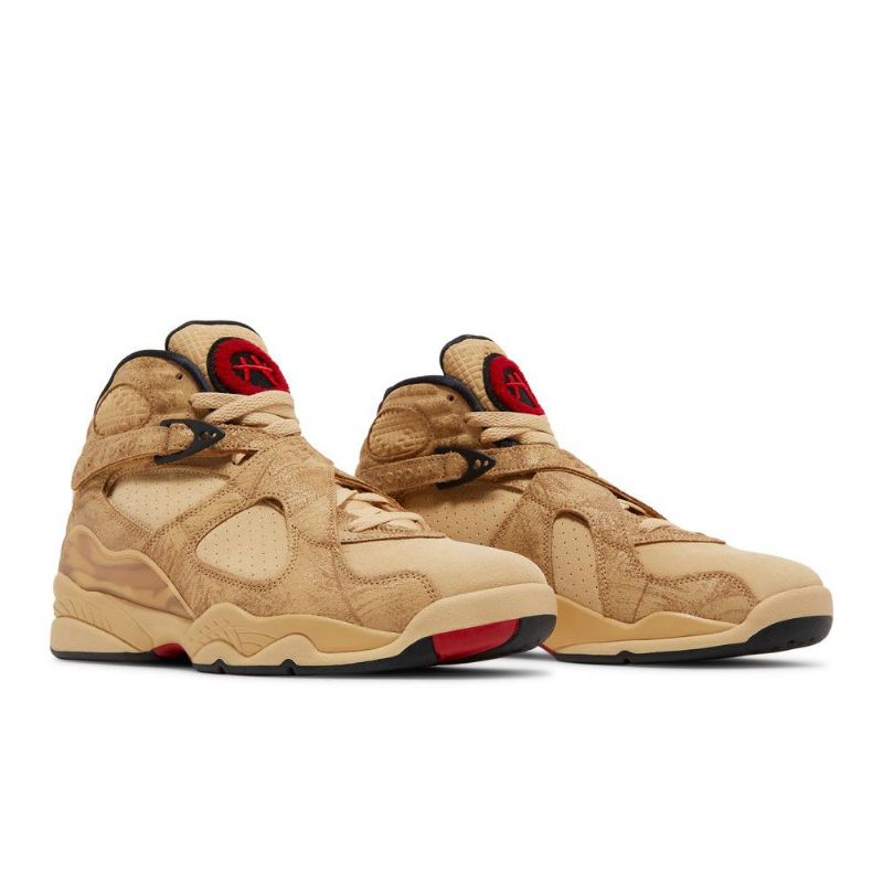 Air Jordan 8 Rui Hachimura Retro Se Brun Rød Sort Sko Herre