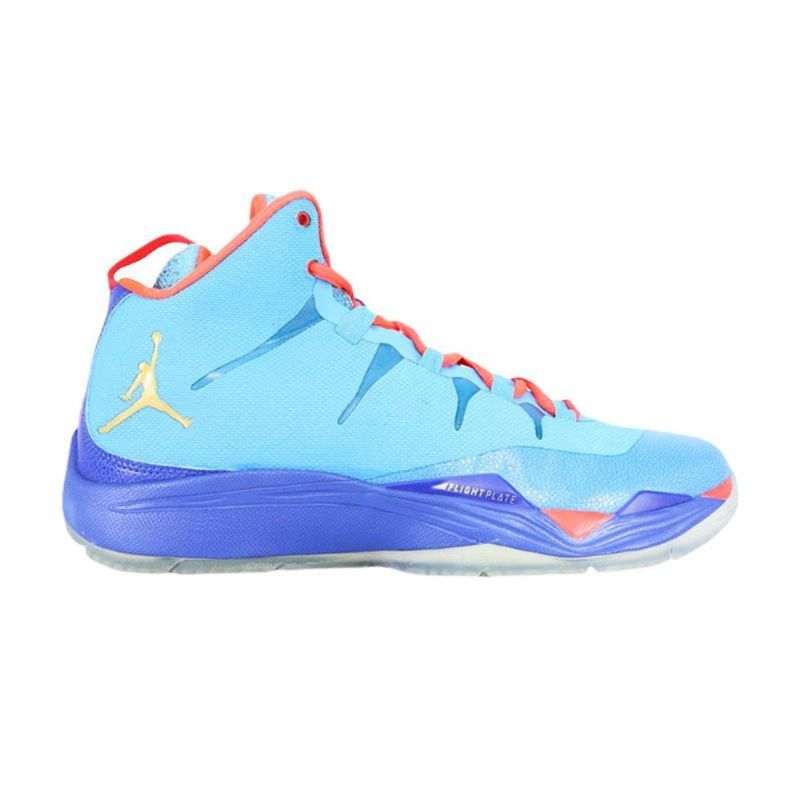 Air Jordan Super.fly 2 Blå Lyserød Guld Sko Herre