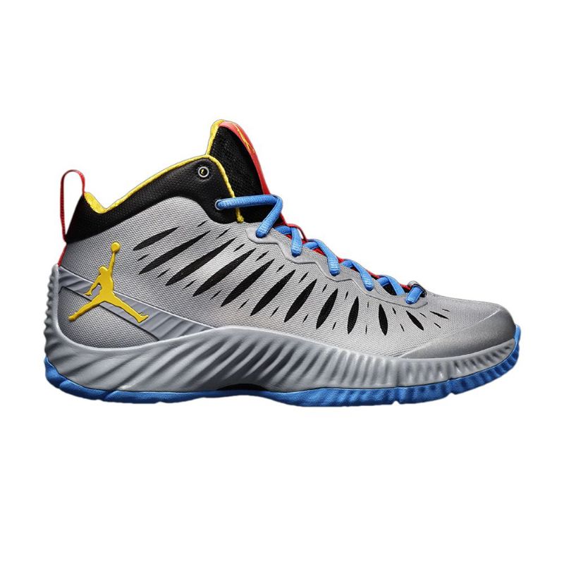 Air Jordan Super.fly Rttg Grå Blå Sort Sko Herre