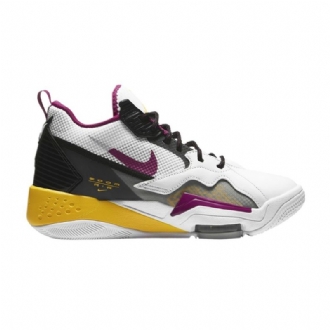 Air Jordan Zoom '92 Hvid Sort Grå Gul Sko Dame