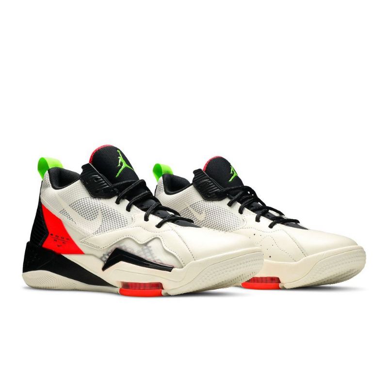 Air Jordan Zoom '92 Hvid Sort Rød Grøn Sko Herre