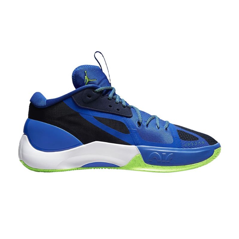 Air Jordan Zoom Separate Blå Marineblå Hvid Grøn Sko Herre