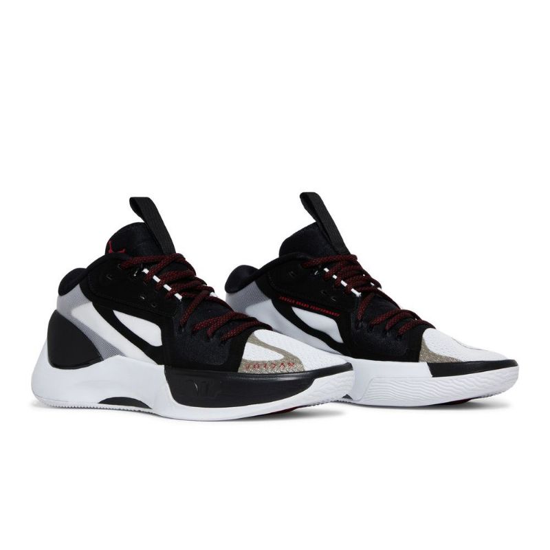Air Jordan Zoom Separate Sort Hvid Grå Rød Sko Herre