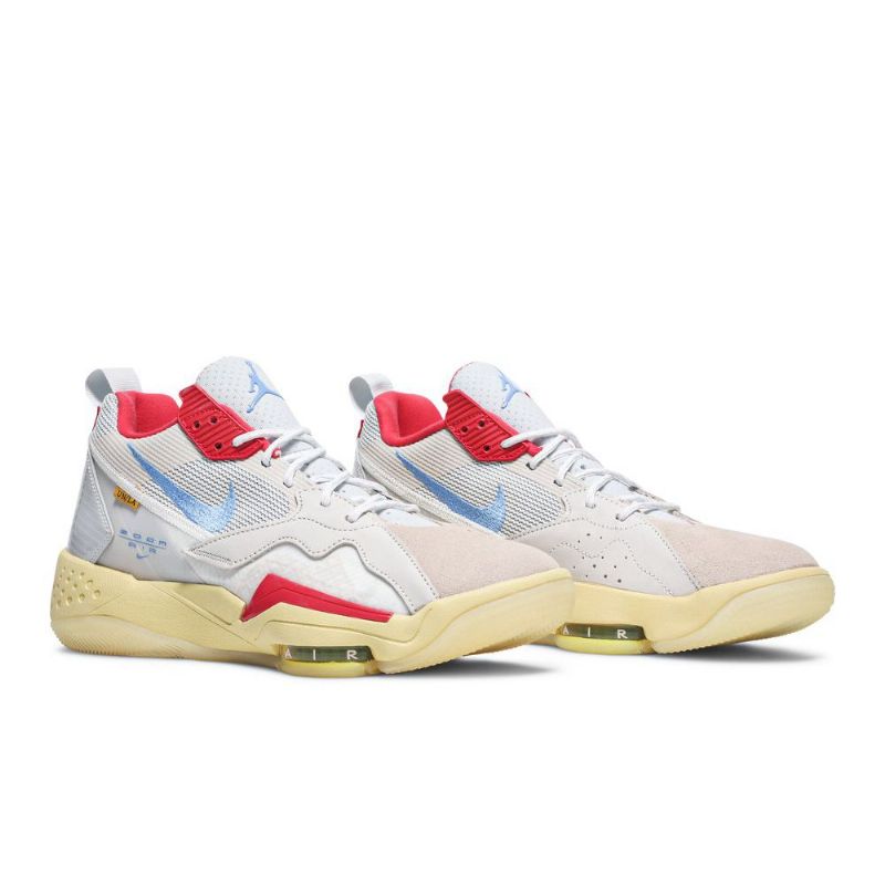 Air Jordan Zoom Union La '92 Hvid Rød Blå Sko Herre