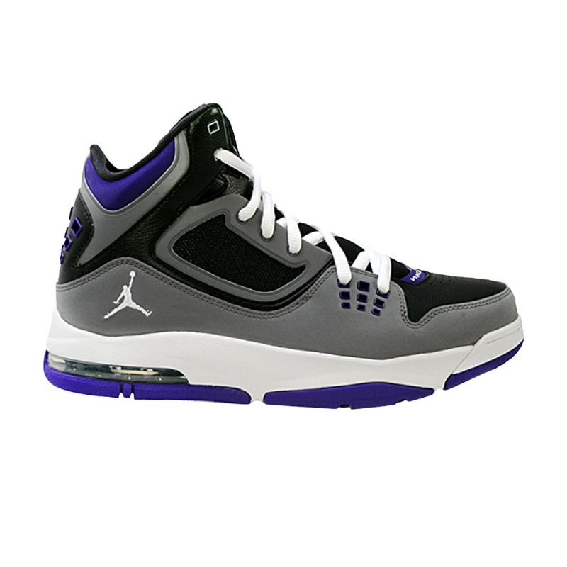 Air Jordan Flight 23 Rst Sort Grå Lilla Hvid Sko Herre