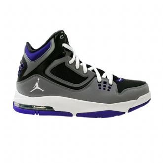 Air Jordan Flight 23 Rst Sort Grå Lilla Hvid Sko Herre