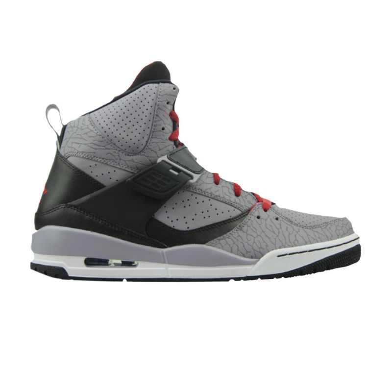 Air Jordan Flight 45 High Grå Sort Rød Sko Herre