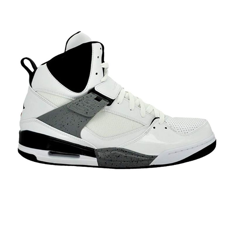Air Jordan Flight 45 High Hvid Sort Grå Sko Herre