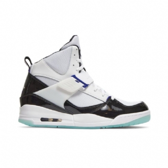Air Jordan Flight 45 High Hvid Sort Sko Herre