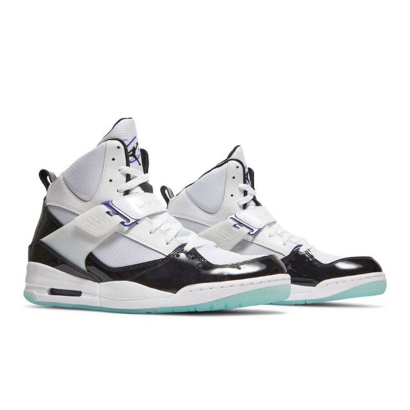 Air Jordan Flight 45 High Hvid Sort Sko Herre