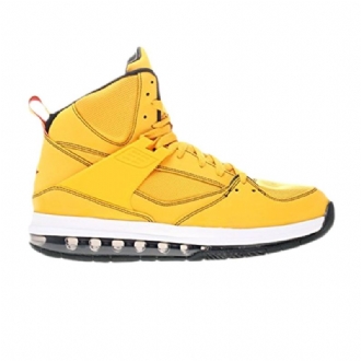 Air Jordan Flight 45 High Max Guld Sort Hvid Rød Sko Herre